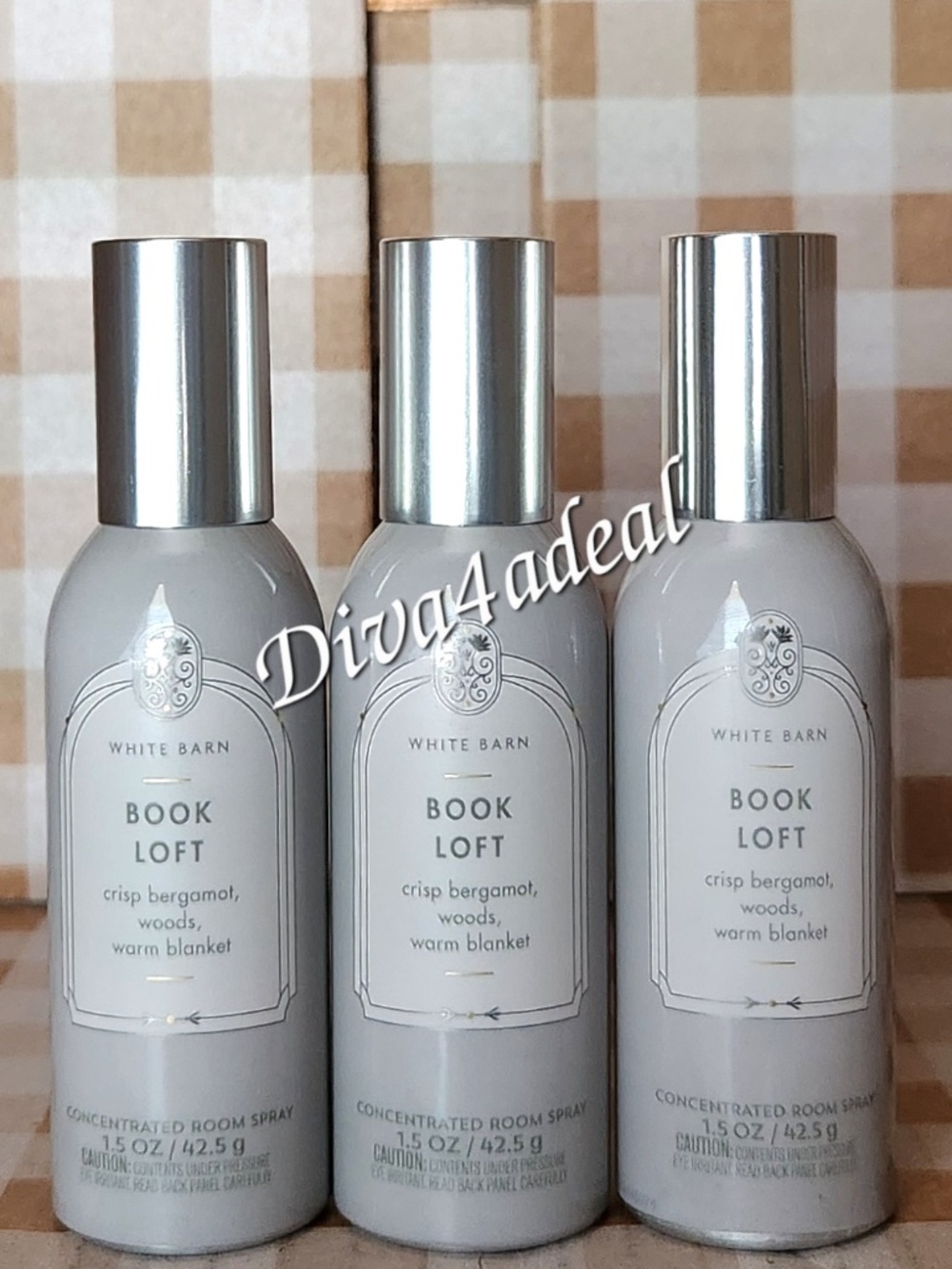 3x Bath & Body Works BOOK LOFT Concentrated Room Sprays